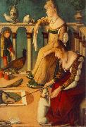 CARPACCIO, Vittore, Two Venetian Ladies  dfg